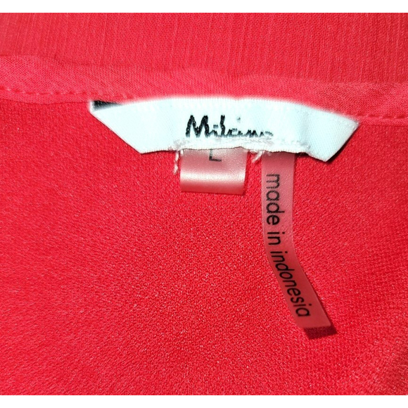 Layered Milano Blouse w/ Metal Embellishment - Size L - Picture 7 of 8